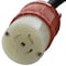 Ac Works SOOW; Cold Weather Extension Cord, 12 AWG, Indoor/Outdoor, 12/5, 1 Outlets, L21-20R, Black, Rubber L2120PR-075 - alternate 3